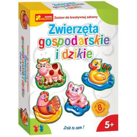 Gipsowe magnesy Zwierzęta gospodarskie i dzikie - Ranok-Creative