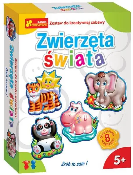 Gipsowe magnesy Zwierzęta świata - Ranok-Creative