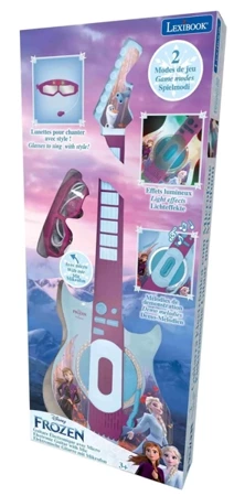 Gitara elektroniczna Disney Frozen z okularami i mikrofonem K260FZ - Lexibook