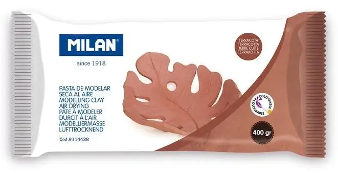 Glina do modelowania air dry 400g brązowa - MILAN