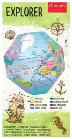 Globus 3D do składania - Odkrywca - praca zbiorowa