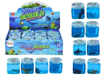 Glutek slime w słoiczku zwierzeta morskie 150g MIX - Leantoys