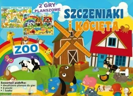 Gra Planszowa - ZOO + Szczeniaki i Kocięta - O-press