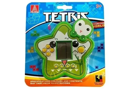 Gra elektroniczna tetris gwiazdka zielona - Leantoys