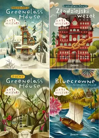 Greenglass House Tomy 1-4 Kate Milford Pakiet - Kate Milford, Anna Wicha