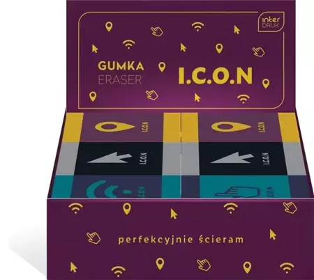 Gumka do ścierania Icon (24szt) - INTERDRUK