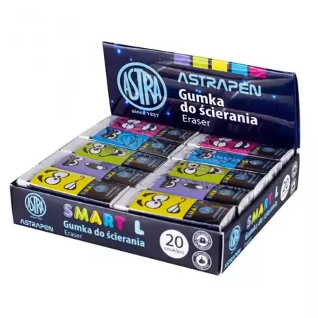 Gumka do ścierania Smart L (20szt) ASTRA - ASTRA papiernicze