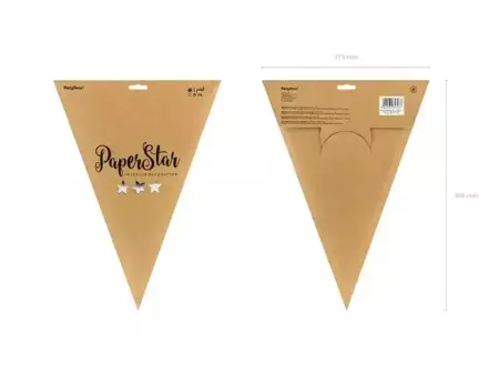 Gwiazda papierowa srebrna 70cm - PartyDeco