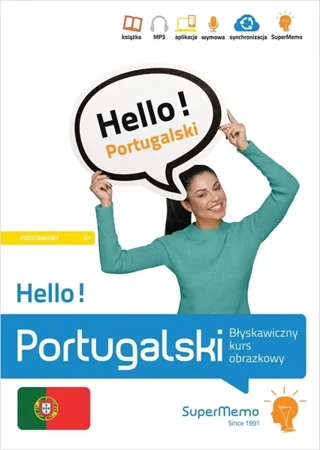 Hello! Portugalski. Błyskawiczny kurs obrazkowy A1 - Natalia Wajda