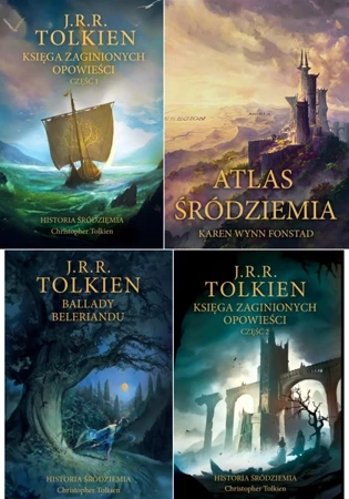 Historia Śródziemia. Tom 1-3 + Atlas - J.R.R. Tolkien