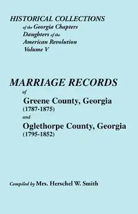 Historical Collections of the Georgia Chapters Daughters of the American Revolution. Vol. 5 - Herschel W. Smith Mrs.