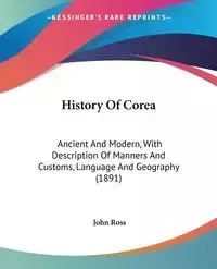 History Of Corea - Ross John