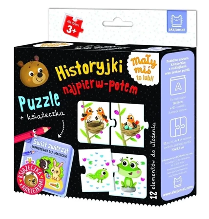 Historyjki najpierw-potem. Puzzle + książeczka - Anna Podgórska