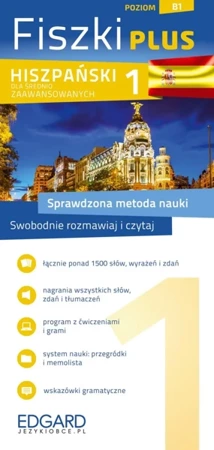 Hiszpański Fiszki Plus dla średniozaawansowanych 1 - Anna Poneta