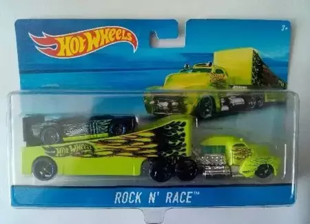 Hot Wheels Ciążarówka + Autko Rock n' Race - Mattel