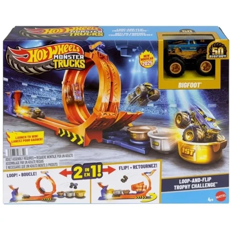 Hot Wheels City Skok po trofeum + monster truck - Mattel