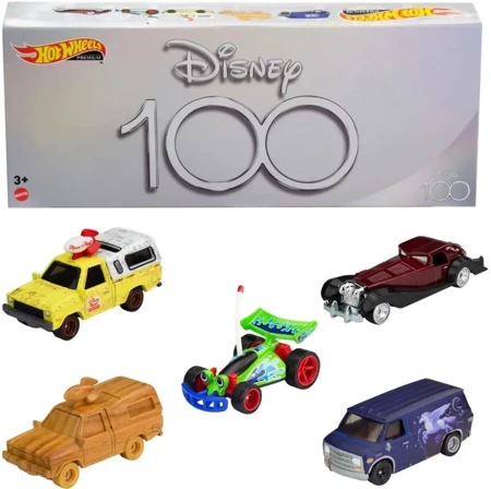 Hot Wheels Disney 100 Rocznica 5-pak - Mattel