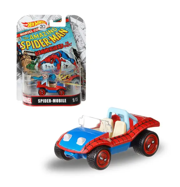 Hot Wheels Marvel Spider Man mobile - Produkty Licencyjne-różne