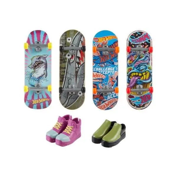 Hot Wheels Skate Deskorolka + buty 4-pak HVM15 - Mattel