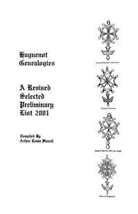 Huguenot Genealogies - Arthur Louis Finnell