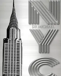 Iconic Chrysler Building New York City Sir Michael Huhn Artist Drawing Journal - Michael HUHN Sir