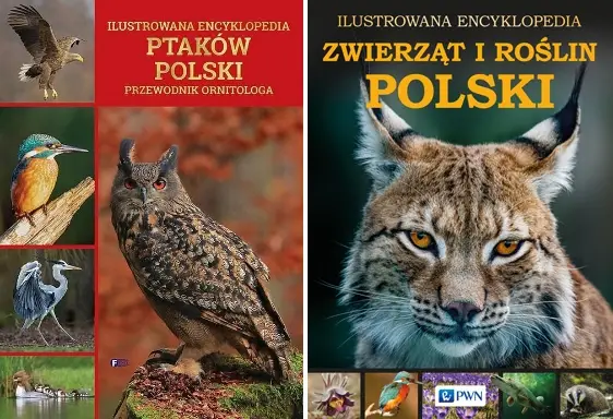 Ilustrowana encyklopedia zwierząt i roślin Polski +Ptaków Polski PAKIET PWN - Michał Radziszewski, Mateusz Matysiak, Antoni Marczewski, Michał Maniakowski