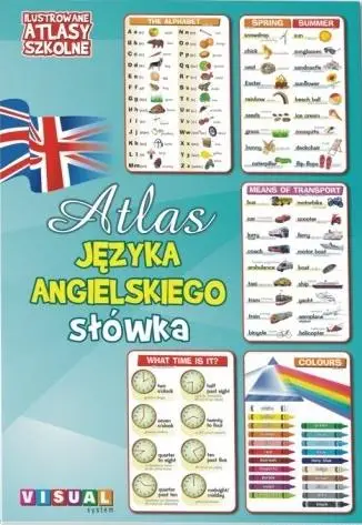 Ilustrowany atlas szkolny. Atlas j.ang. słówka - praca zbiorowa