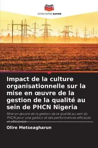 Impact de la culture organisationnelle sur la mise en œuvre de la gestion de la qualité au sein de PHCN Nigeria - Metseagharun Olire