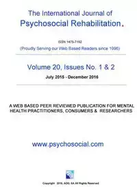 International Journal of Psychosocial Rehabilitation 20th Edition - Group Southern Development