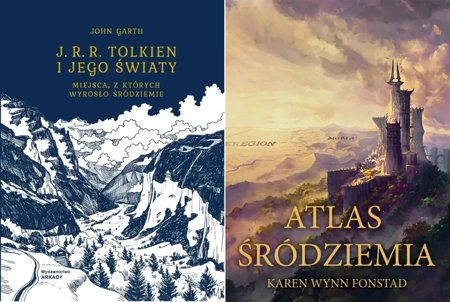 J. R. R. Tolkien i jego światy + Atlas Śródziemia - John Garth