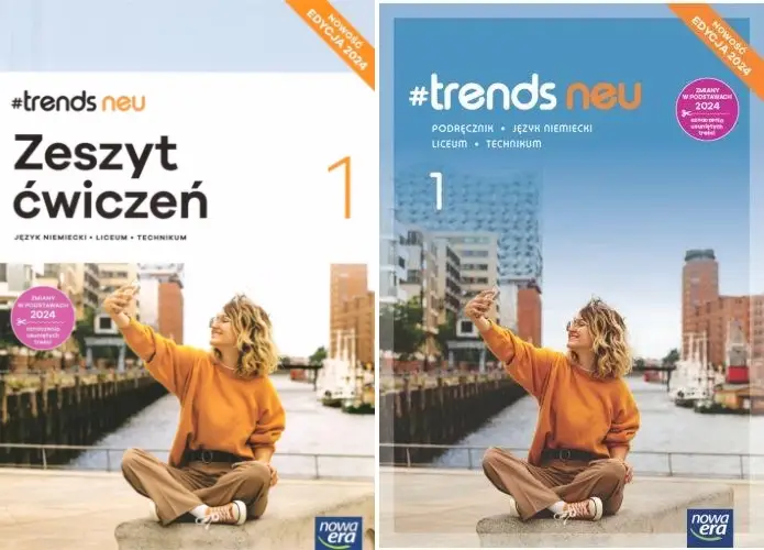 JĘZYK NIEMIECKI 1 # TRENDS NEU Podręcznik + Zeszyt Ćwiczeń NOWA ERA 2024