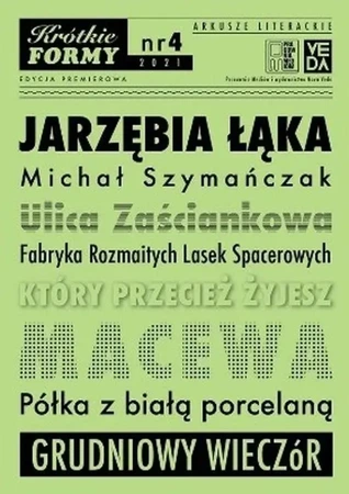 Jarzębia Łąka Krótkie Formy 4 - MICHAŁ SZYMAŃCZAK