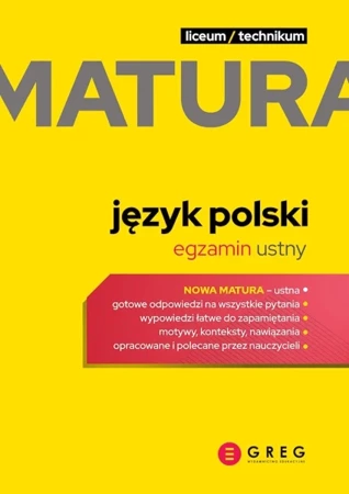 Język polski. Egzamin ustny. Matura 2023 - Opracowanie zbiorowe