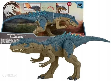 Jurassic World. Allozaur dinozaur z funkcją HRX50 - Mattel