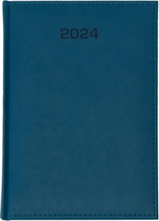 Kalendarz 2024 tygodniowy A4 Vivella niebieski - Aniew