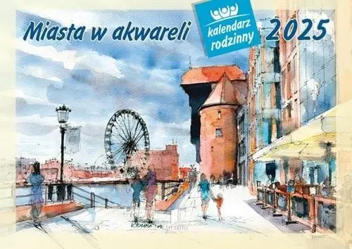 Kalendarz 2025 Rodzinny Miasta w akwareli - x