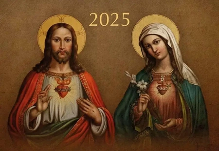 Kalendarz 2025 Trójdzielny Serce Jezusa i Maryi - WDS Sandomierz