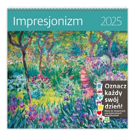 Kalendarz 2025 ścienny 30x30cm Impresjonizm HELMA - Helma 365