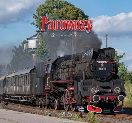 Kalendarz 2025 ścienny Parowozy - Avanti