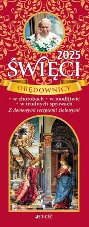 Kalendarz 2025 zdzierak Święci orędownicy - Hubert Wołącewicz