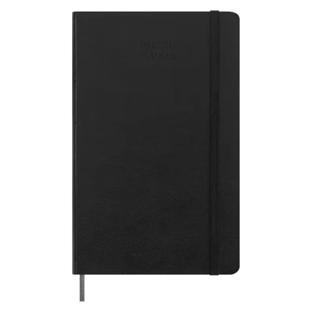 Kalendarz tygodniowy bez dat L tw. czarny - Moleskine