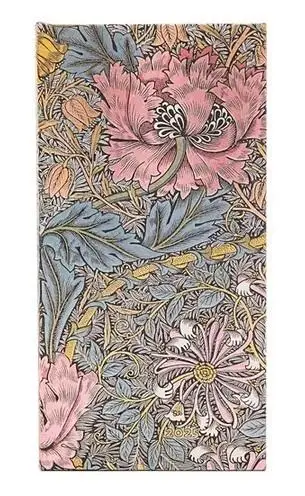 Kalendarz tygodniowy slim 2025 Morris Pink - Paperblanks