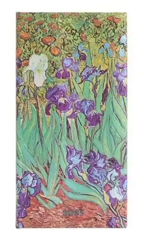 Kalendarz tygodniowy slim 2025 Van Gogh's Irises - Paperblanks