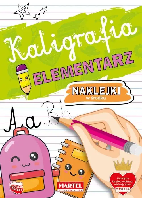 Kaligrafia. Elementarz z naklejkami - Katarzyna Salamon