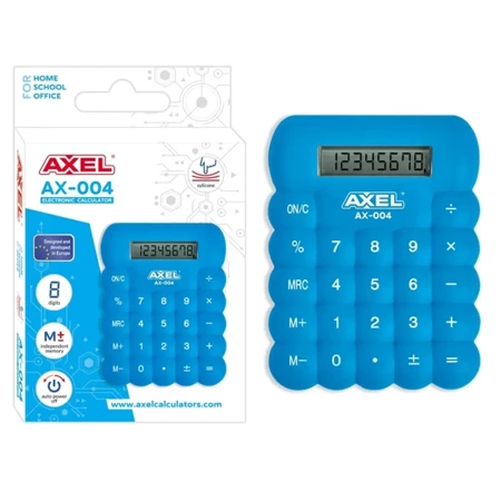 Kalkulator Axel AX-004 8-cyfrowy niebieski - Starpak