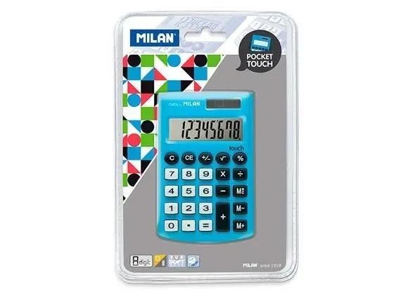 Kalkulator Pocket Touch niebieski MILAN