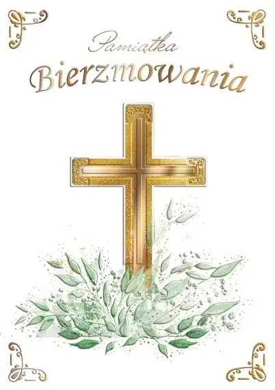 Karnet A5 Bierzmowanie - Krzyż - Henry