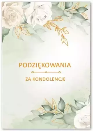 Karnet Podziękowania za kondolencje - Trend