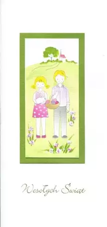 Karnet Wielkanoc DL W16 - Dzieci - MAK