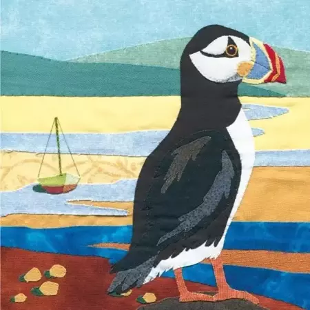 Karnet kwadrat z kopertą Puffin - Museums & Galleries